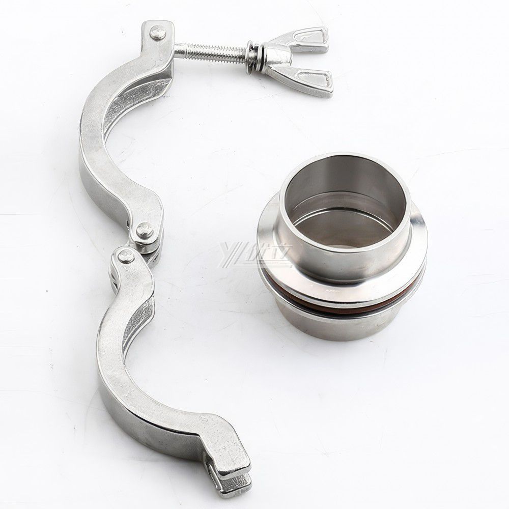 YOULI Hygienic Food Grade Sanitary Stainless Steel 304 SS316L Clamp KF KF25 KF40 Pipe Fitting Complete Sets Vacuum Ferrule