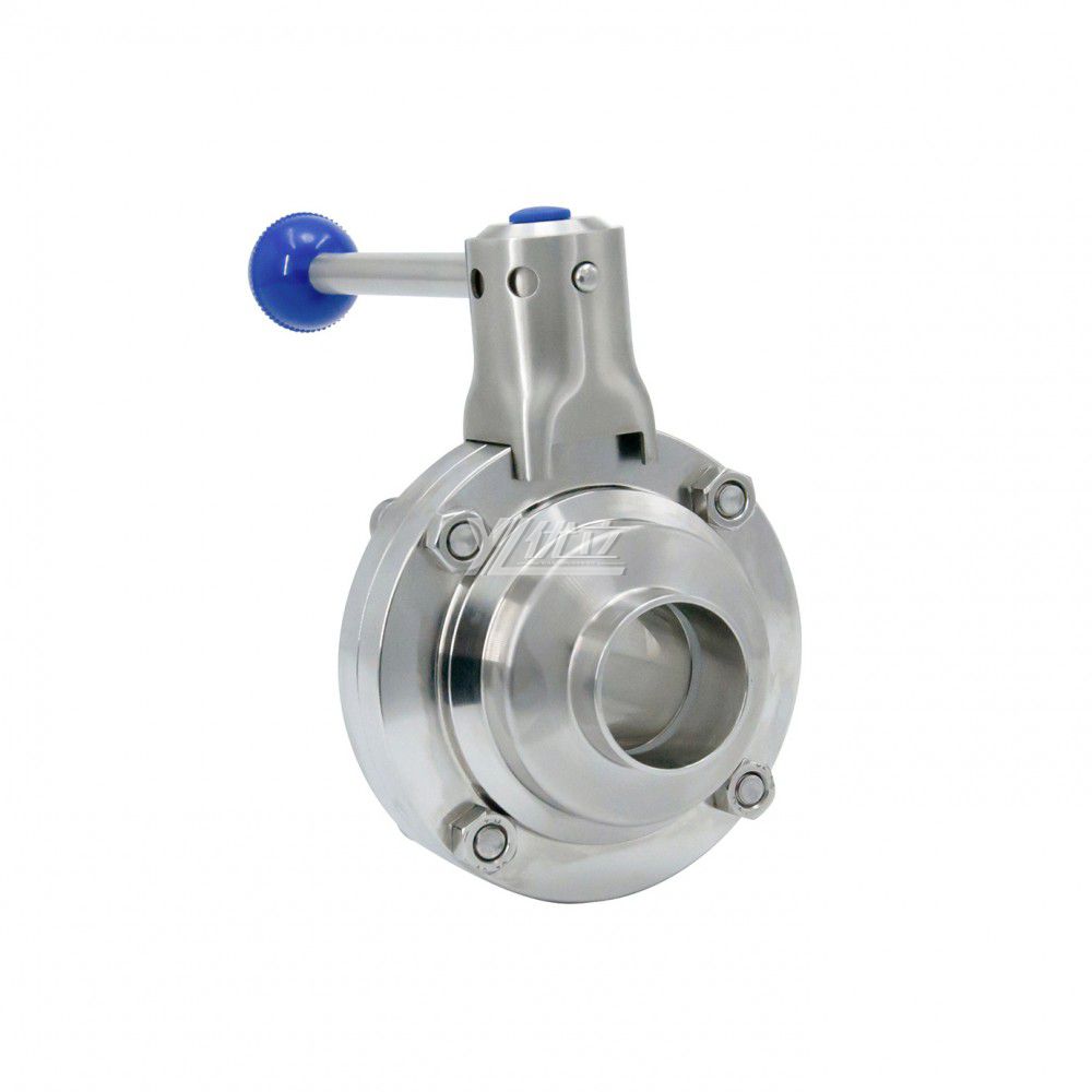 YOULI Hygienic Food Grade Sanitary Stainless Steel 304 316L Stainless Steel Sanitary Butterfly Type Welded Ball Valve