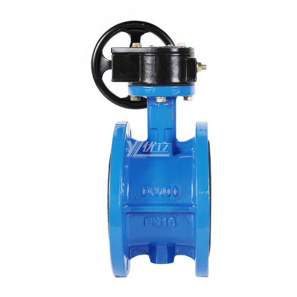 YOULI ANSI 150LB 304 316 Stainless Steel Cast Iron JIS 10K Pn16 WCB EPDM PTFE Manual Soft Seal Flanged Butterfly Valve