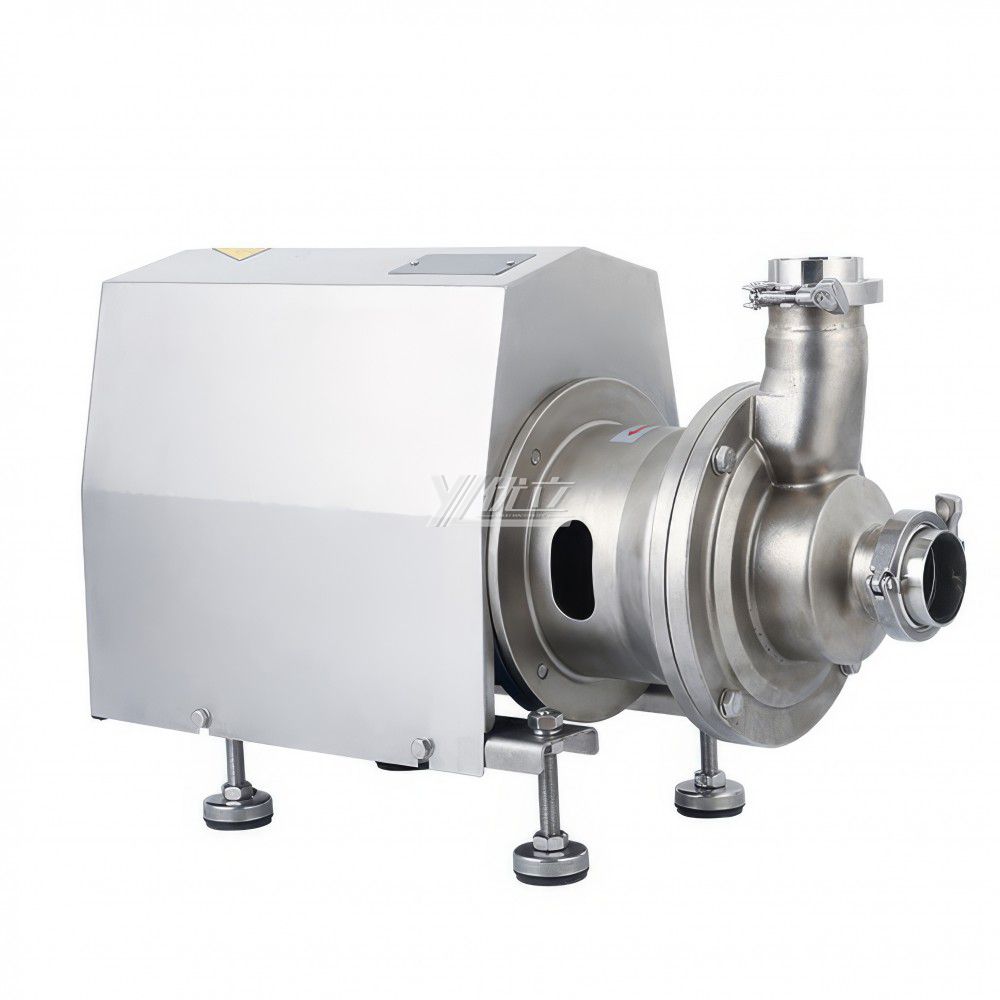 YOULI Hygienic Food Grade Stainless Steel 304 316L CIP clear Return Transfer Tri Clamp Sanitary Single Head CIP-Self Priming Pump