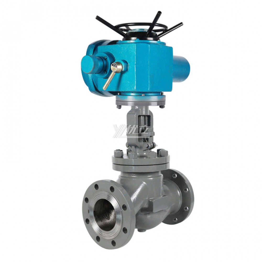 YOULI High Temperature Steam ANSI 150LB 304 316 Stainless Steel 1.6mpa WCB Motorized AC380V Electric Flanged Globe Valve
