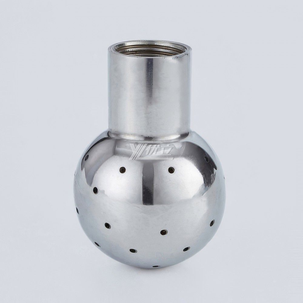 YOULI Hygienic Food Grade Sanitary Bolted Tank Cleaning Stainless Steel 304 SS316L Threaded Nozzle Fixed Cleaning Spray Ball