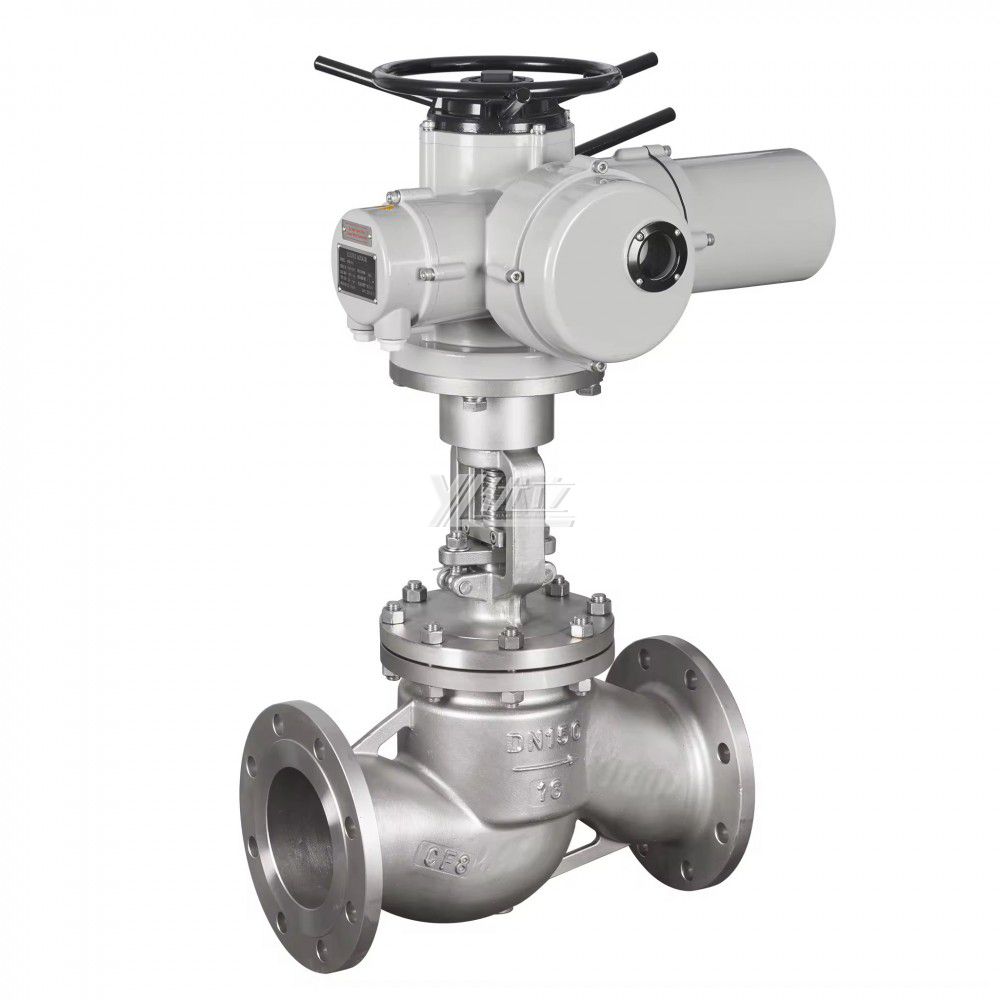 YOULI High Temperature Steam ANSI 150LB 304 316 Stainless Steel 1.6mpa WCB Motorized AC380V Electric Flanged Globe Valve