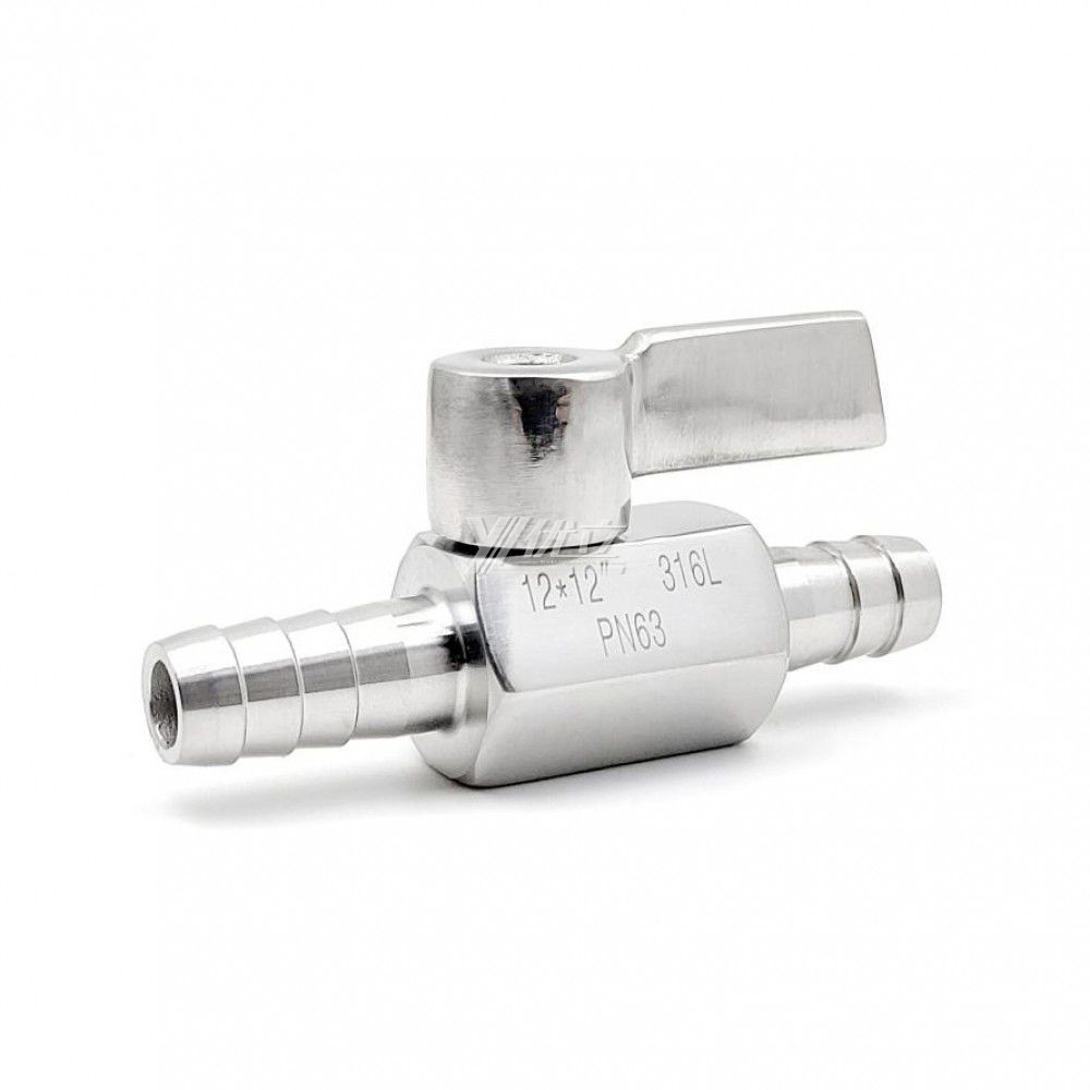 YOULI 1/8" 1/4" NPT BSP 1000WOG PN63 304 316 all Stainless Steel Manual Hose Connector Pagoda Mini Ball Valve