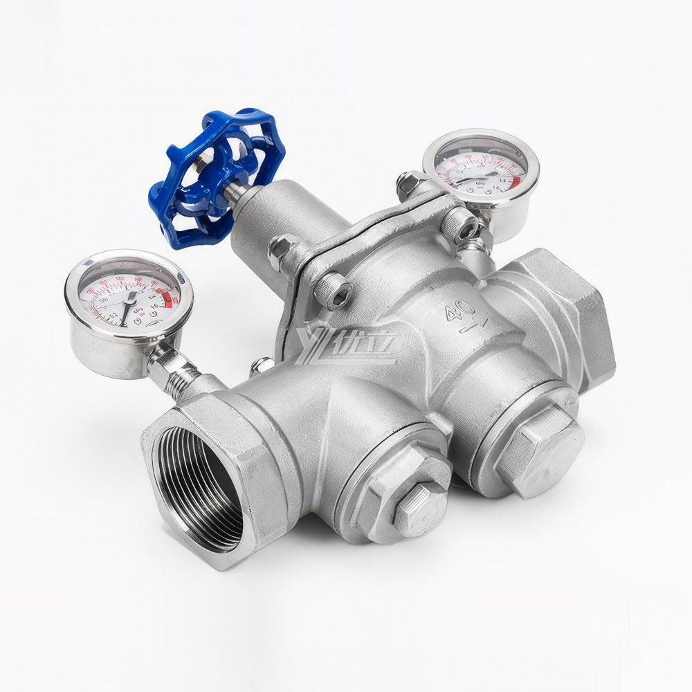 YOULI YZ11X Pressure Gauge NPT BSP Pn16 304 316 Stainless Steel Water Shockproof Female Threaded Filter Pressure Relief Valve