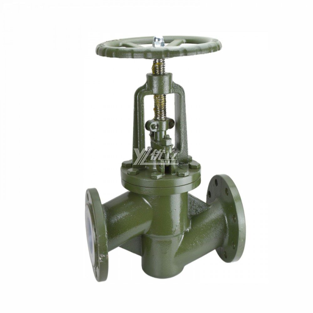 YOULI Strong Corrosive Liquid ANSI 150LB 304 316 JIS 10K 1.6mpa WCB F46 F4 FEP PFA Fluorine Lined Flanged Globe Valve