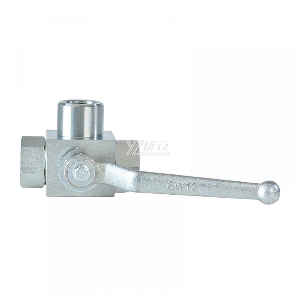 YOULI Hydraulic Pressure RC NPT BSP 6000psi Stainless Steel 304 316 WCB KHB High Pressure Manual 3 Way Threaded Ball Valve