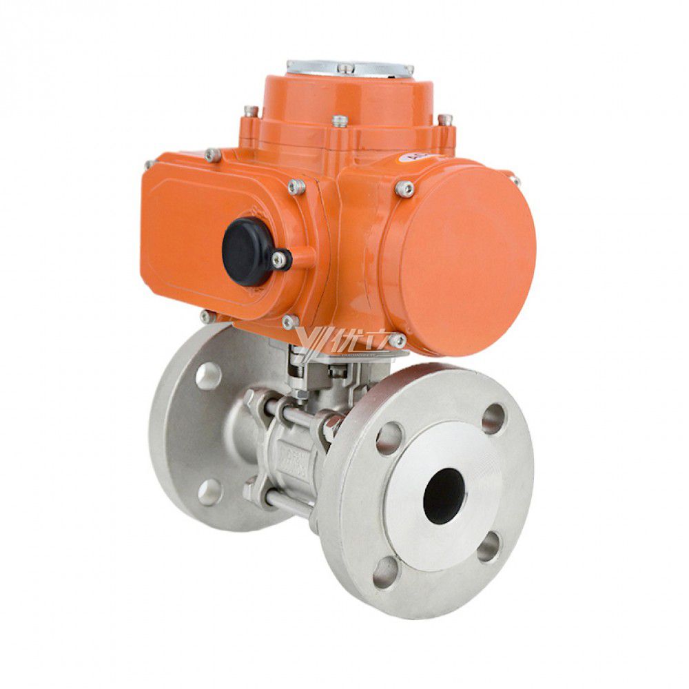 YOULI High Temperature NPT BSP 1.6mpa Stainless Steel 304 316 Motorized AC220V Electric Actuator 3 Piece Thread Ball Valve