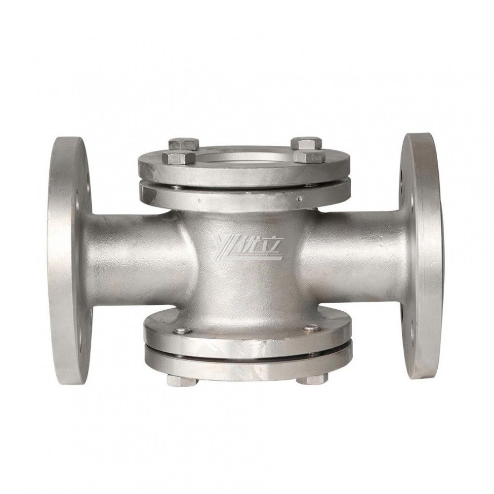 YOULI ANSI 150LB 304 316 Stainless Steel Ss JIS 10K 1.6mpa WCB  Fluorine Lined F46 Four Way Flange Mirror Sight Glass