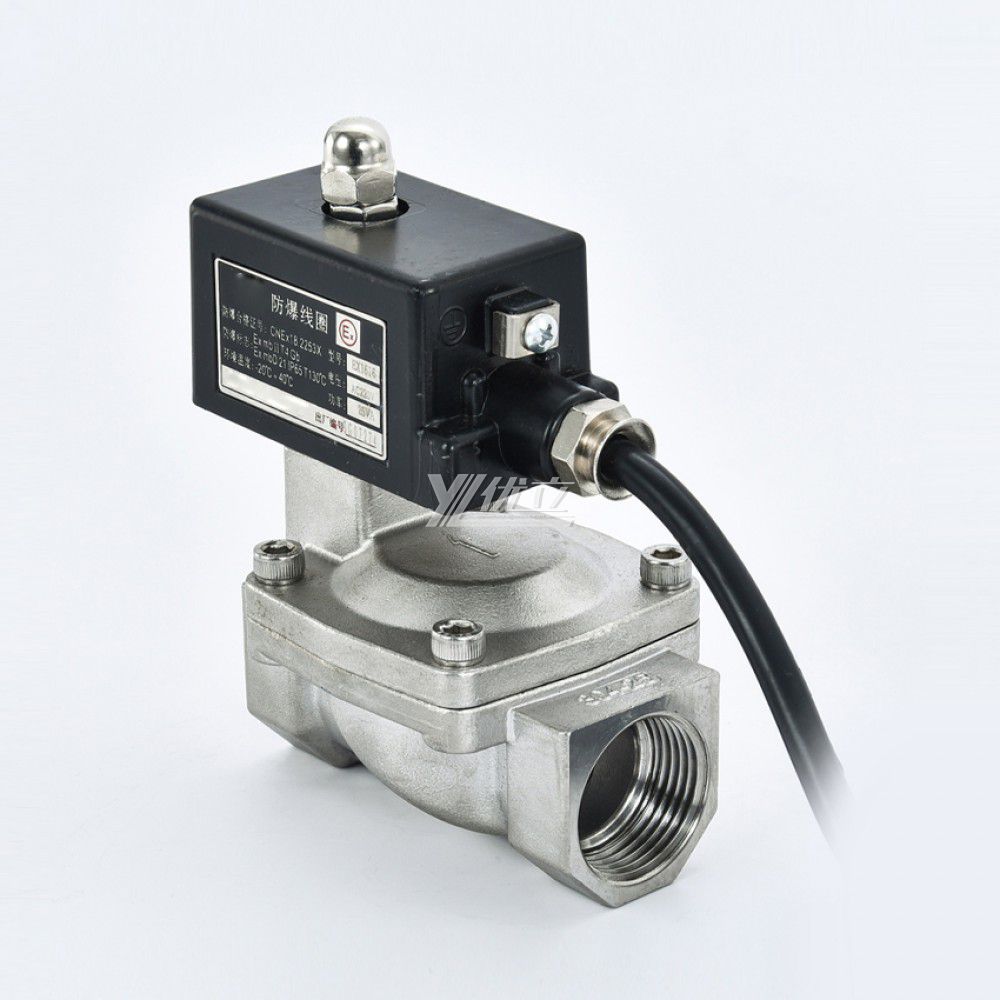 YOULI SLP Stainless Steel 304 316 Two Way Npt Bsp AC220V DC24V Water Oil Gas Straight Female Thread Pilot Solenoid Valves