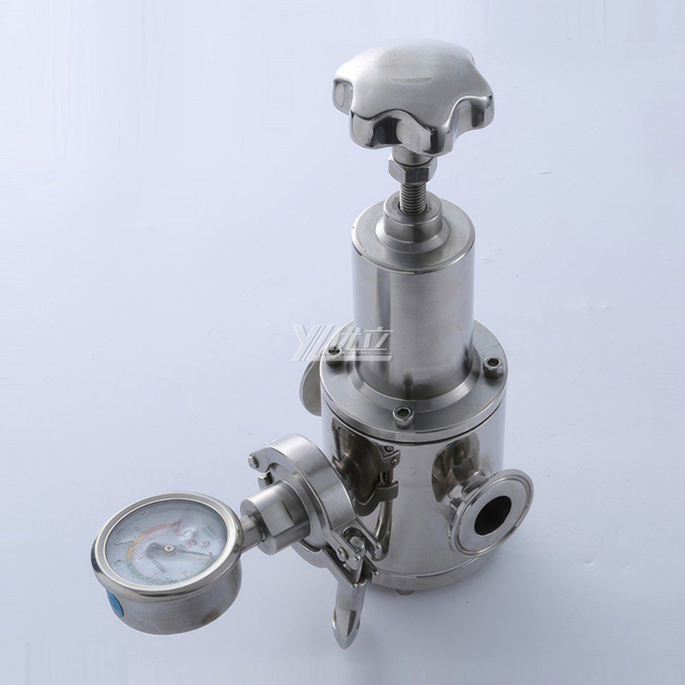 YOULI Hygienic Food Grade Sanitary Stainless Steel 304 316L Water gas Tri-Clamped Pressure Relief Valve