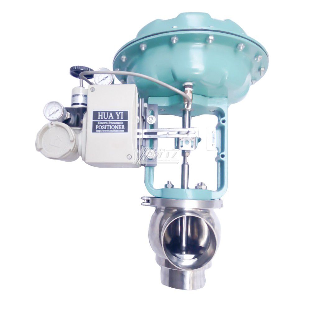 YOULI Hygienic Food Grade Stainless Steel 304 316L Pneumatic Diaphragm Flow Regulating Valve