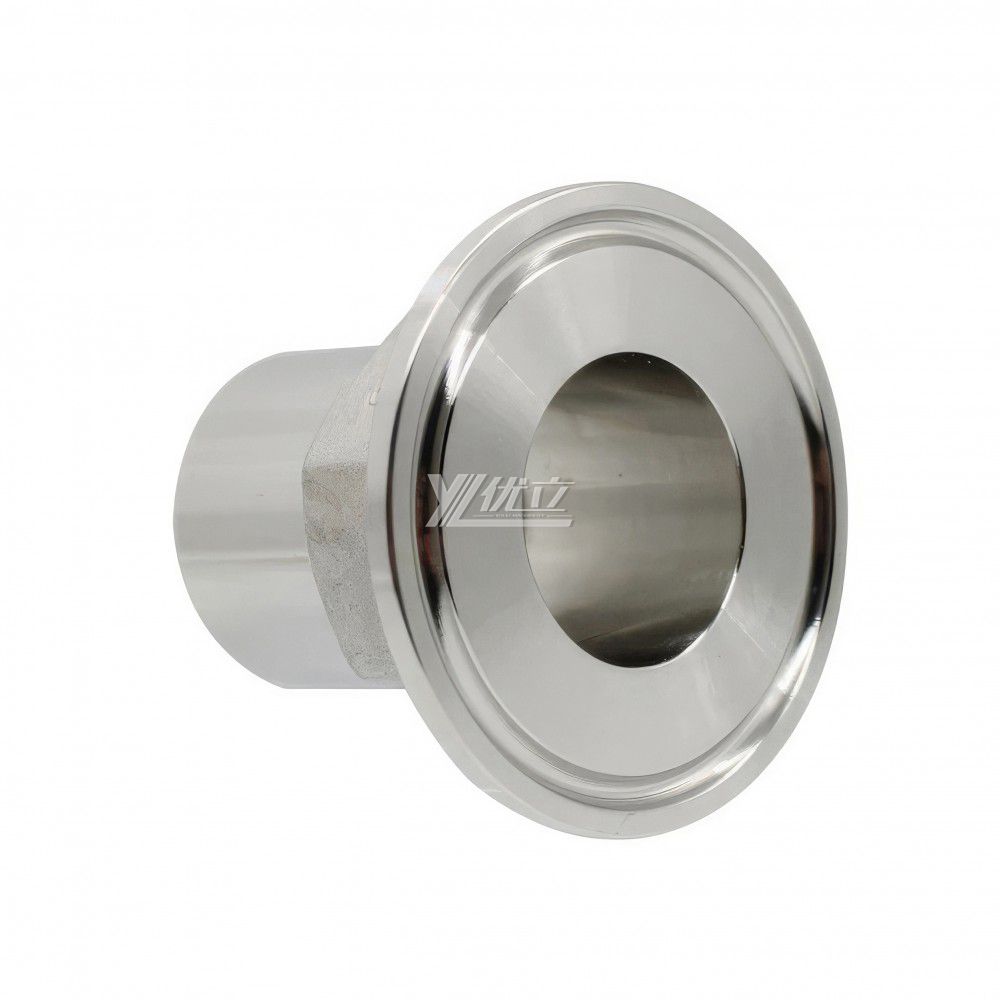 YOULI Stainless Steel 304 SS316L BSP NPT Pipe Fitting Hexagonal Female Thread Clamp Ferrule