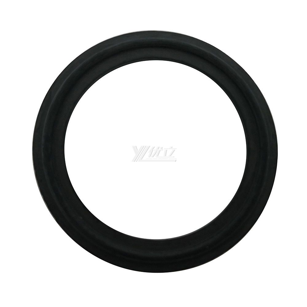 YOULI Hygienic Food Grade Customized Black Pipe Sanitary FKM Sealing Ring Non Standard Rubber VITON Tri Clamp Gasket