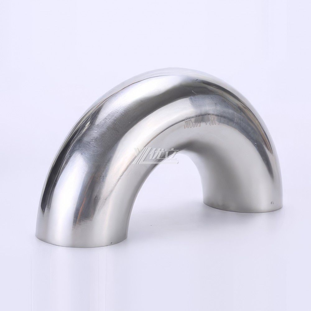 YOULI Hygienic Food Grade Sanitary Stainless Steel 304 SS316L 3A SMS ISO DIN Pipe Fitting 180 Degrees Welded Elbow