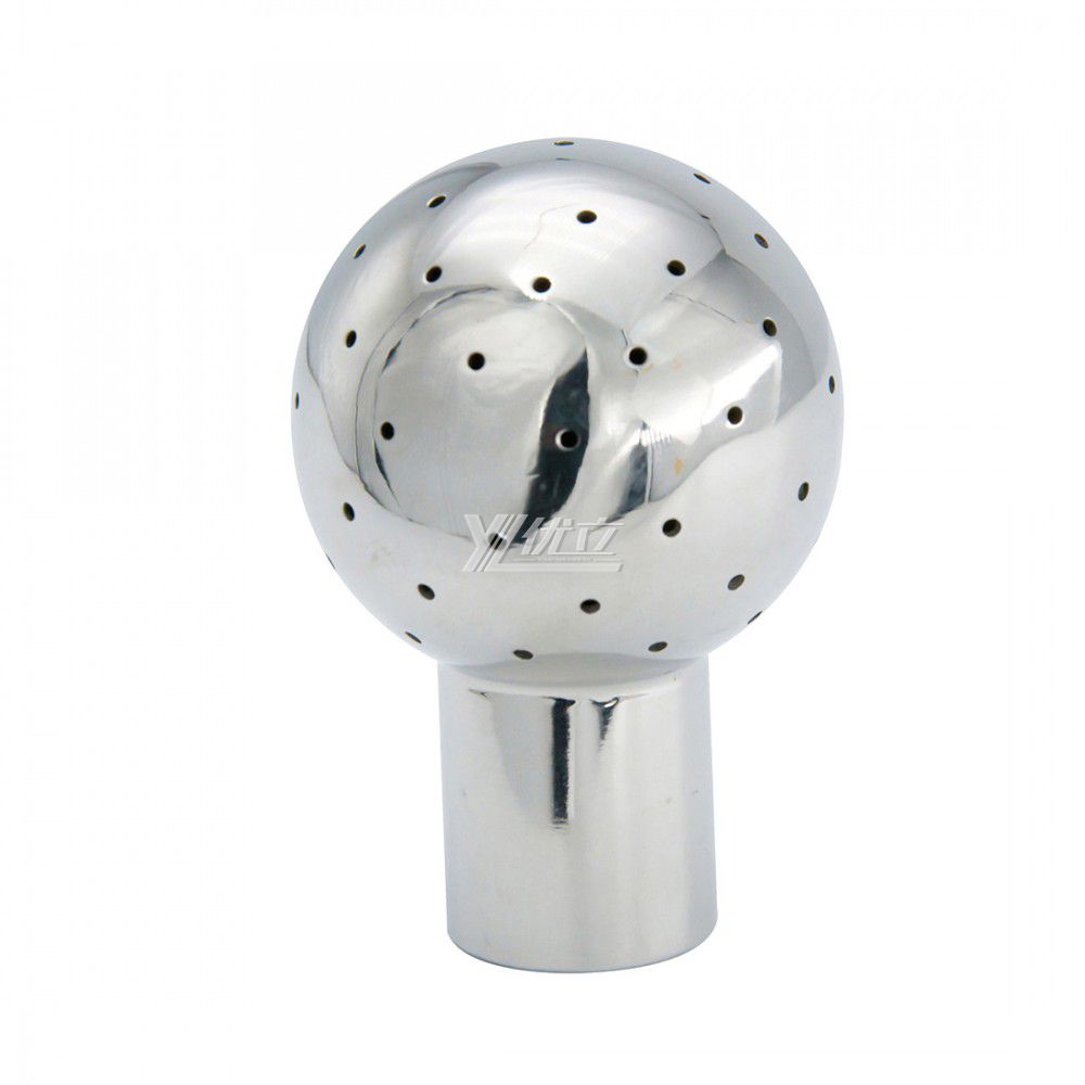 YOULI Hygienic Food Grade Sanitary Bolted Tank Cleaning Stainless Steel 304 SS316L Threaded Nozzle Fixed Cleaning Spray Ball