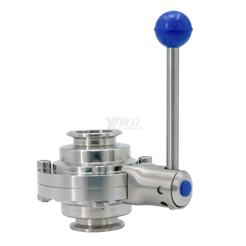 Clamp Stainless Sleel Sanitary Tri Clamping Butterfly Type Ball Valve