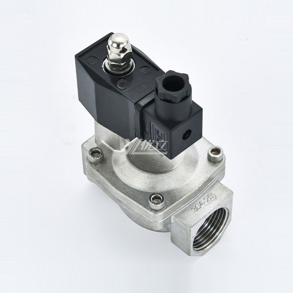 YOULI SLP Stainless Steel 304 316 Two Way Npt Bsp AC220V DC24V Water Oil Gas Straight Female Thread Pilot Solenoid Valves