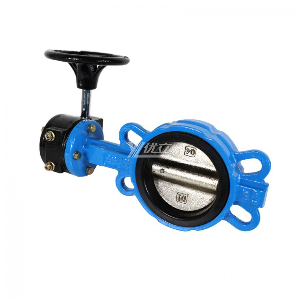 YOULI ANSI 150LB Stainless Steel 304 316 JIS 10K Pn10-16 WCB Water Gas Oil PTFE EPDM Worm Gear Center Wafer Butterfly Valve