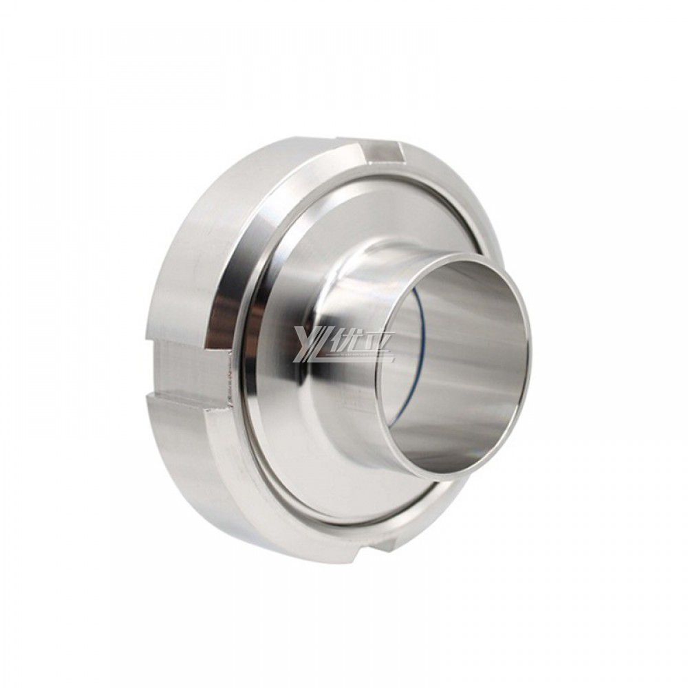 YOULI Hygienic Food Grade Sanitary Stainless Steel 304 SS316L Round Nut Pipe Fitting DIN 11851 Complete Sets Union
