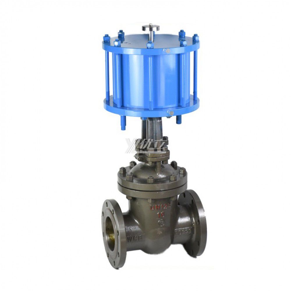 YOULI High Temperature Steam ANSI 150LB Stainless Steel 304 316 JIS 10K 1.6mpa WCB Pneumatic Actuator Flanged Gate Valve