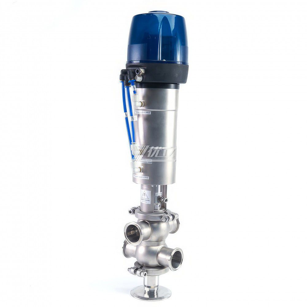 YOULI Hygienic Food Grade Sanitary Stainless Steel 304 316L Intelligent External Cleaning Single Seat Butt Welded Mixproof Valve