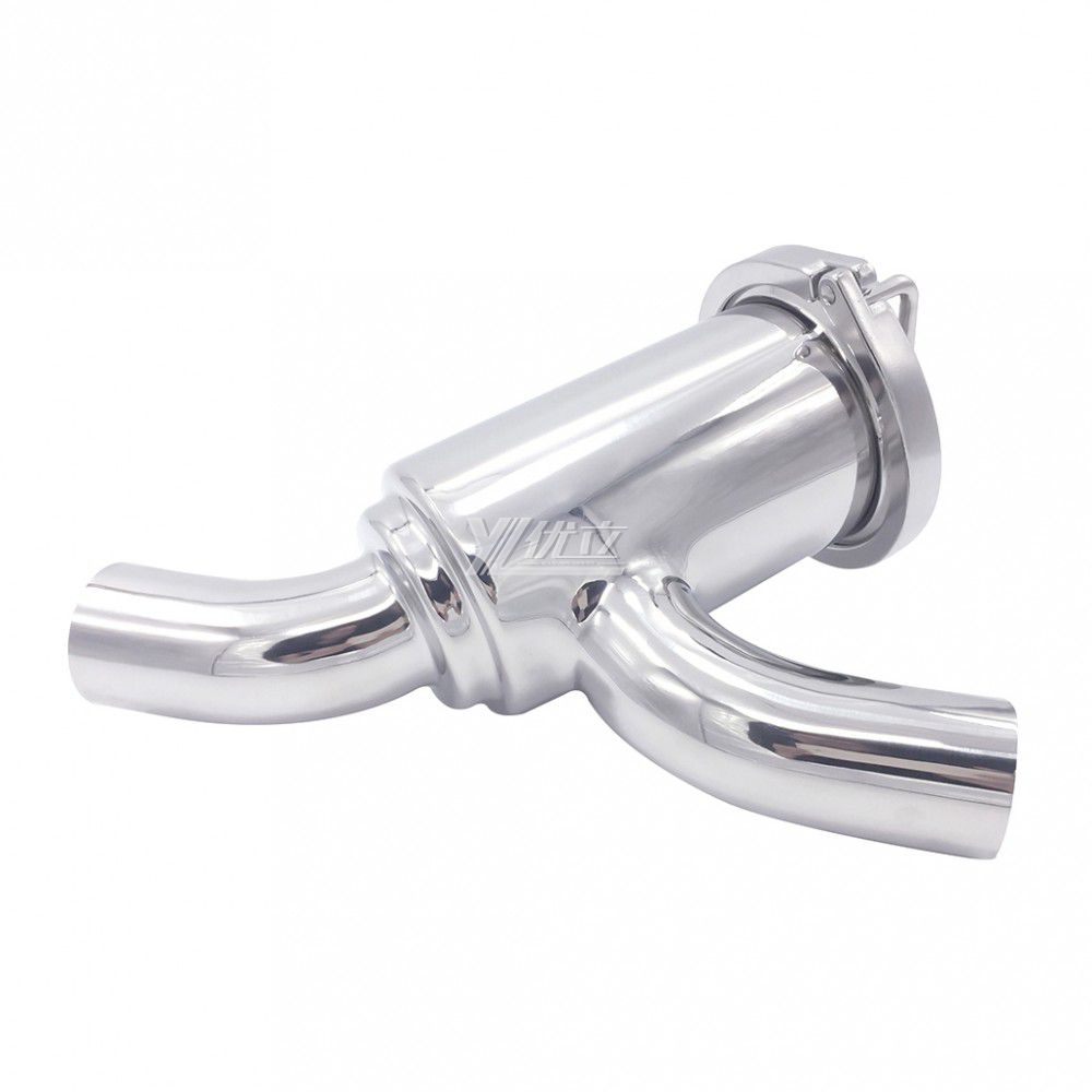 YOULI Top-Quality Hygienic Food Grade SS 304 316L Stainless Steel Sanitary 90 Bend Type No Retention Filter