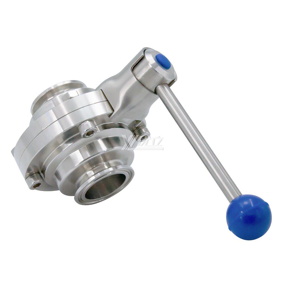 Clamp Stainless Sleel Sanitary Tri Clamping Butterfly Type Ball Valve