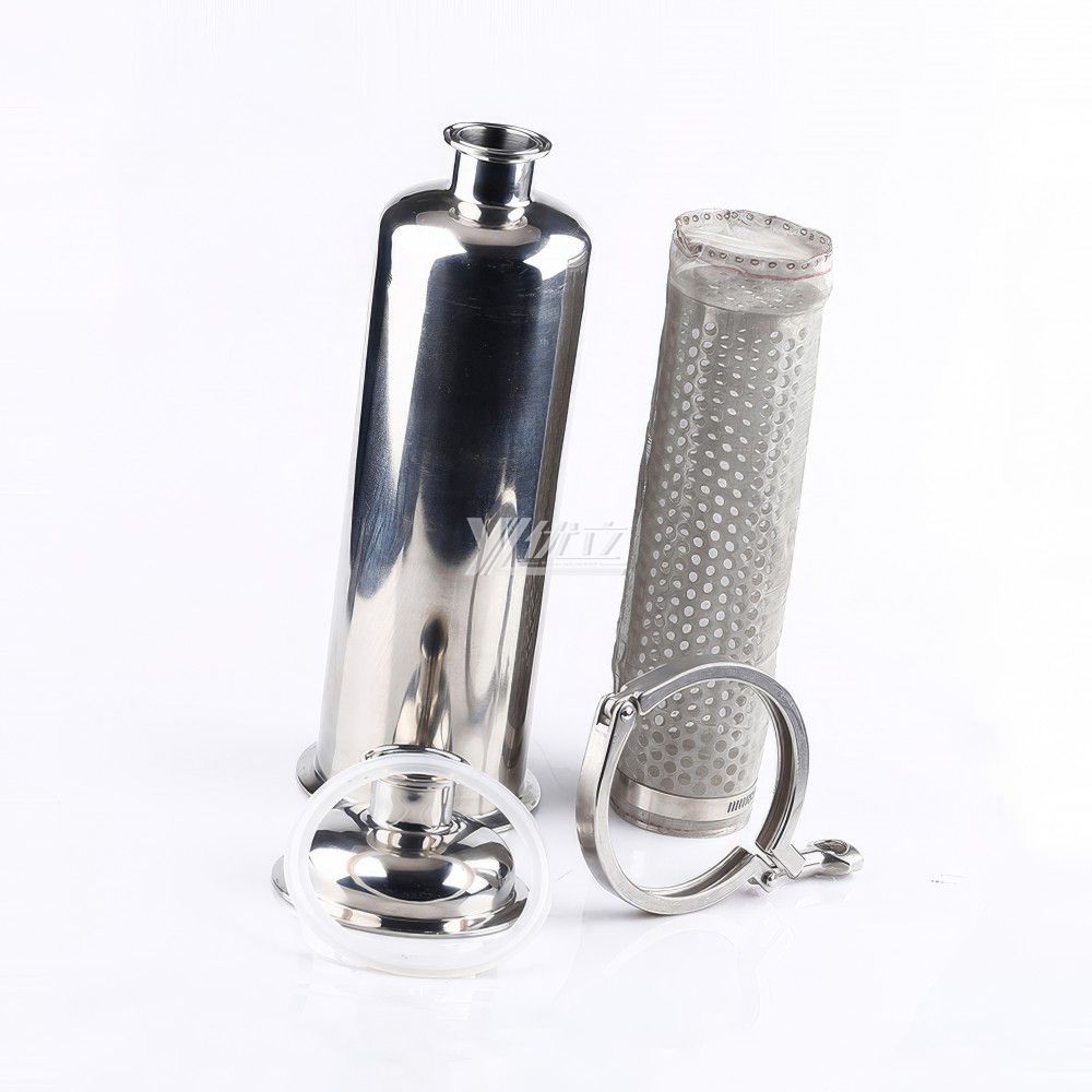YOULI Top-Quality Hygienic Food Grade SS 304 316L Stainless Steel Milk Beer Honey Sanitary Straight Tri Clamped Strainer  Filter