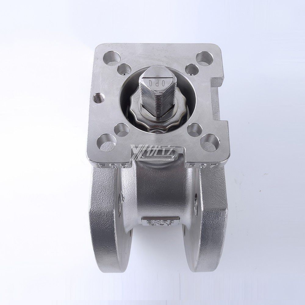 YOULI High Temperature ANSI 150lb Jis 10k Pn16 304 316 WCB Stainless Steel  Flange Manual Italy-type Thin Wafer Ball Valve