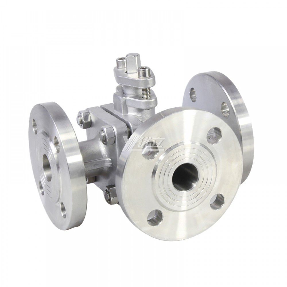 YOULI stainless steel ANSI 150LB 304 316 JIS 10K 16bar WCB 4 inch 6 inch manual Flanged three way Ball Valve