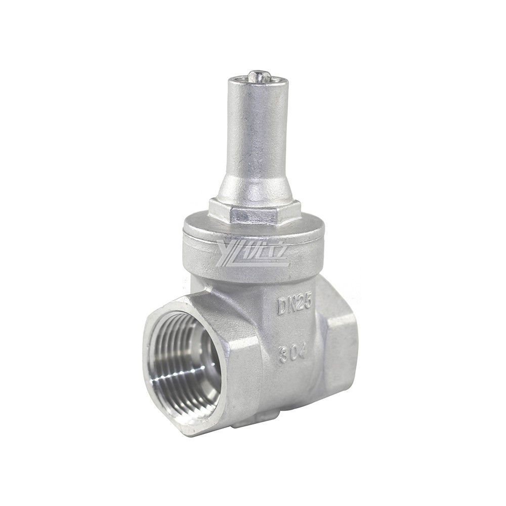 YOULI Durable  Z15W PN16 200wog Stainless Steel 304 316 RC BSP NPT Anti Theft Lock Manual Female Threaded Gate Valve