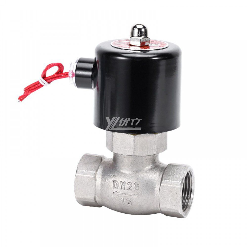 YOULI ZQDF Stainless Steel 304 316 Brass Steam High Temperature AC220V DC24V Gas Straight Female Thread Solenoid Valve