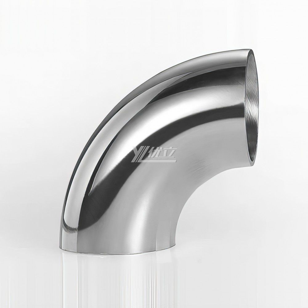 YOULI Hygienic Food Grade Sanitary Stainless Steel 304 SS316L 3A SMS ISO DIN Pipe Fitting 90 Degrees Welded Elbow