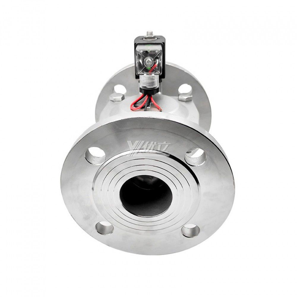 YOULI SLP Stainless Steel 304 316 Two Way AC220V DC24V Water Oil Gas Straight Flanged Pilot Solenoid Valve