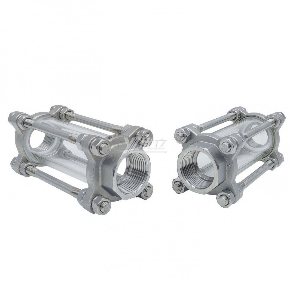 YOULI High Quality BSP NPT BSPT Screw  Stainless Steel 304 316L Flow Straight Female Threaded Sight Glass