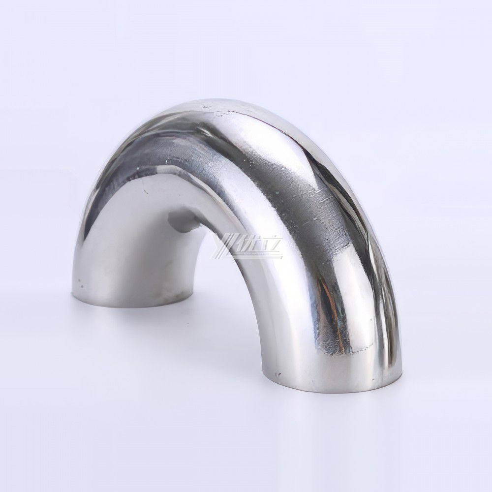 YOULI Hygienic Food Grade Sanitary Stainless Steel 304 SS316L 3A SMS ISO DIN Pipe Fitting 180 Degrees Welded Elbow