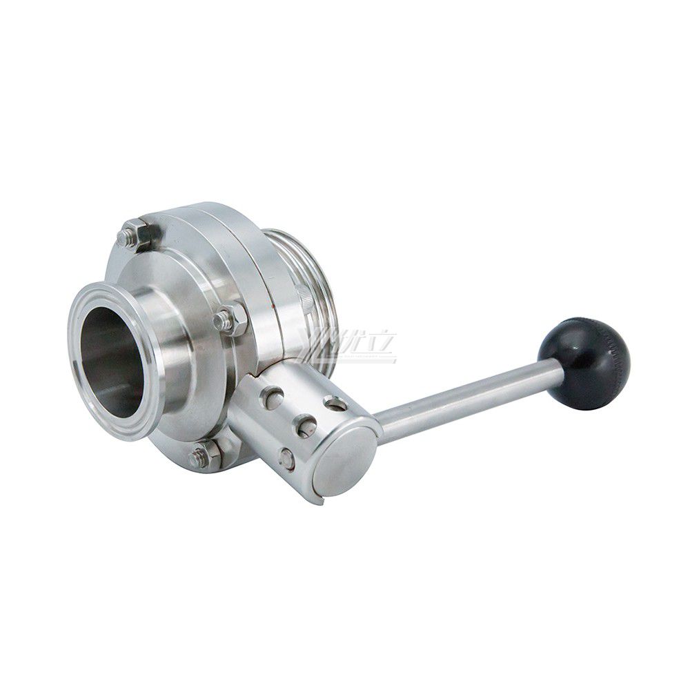 Stainless Steel SS304 Sanitary Clamp Butterfly Valves with Pull Handle