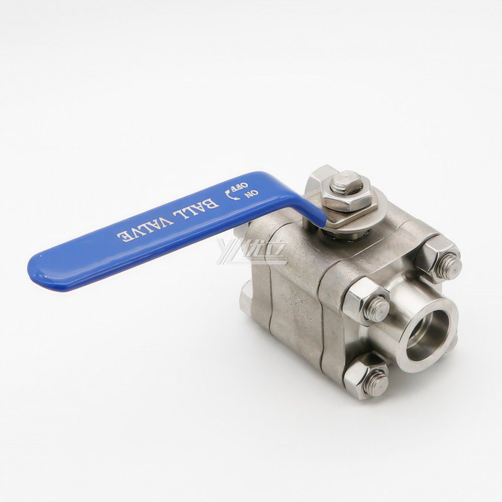 YOULI High Pressure NPT BSP A105 800lb 304 316 Stainless Steel Forged Manual 3PC Threaded Socket Welded Ball Valve
