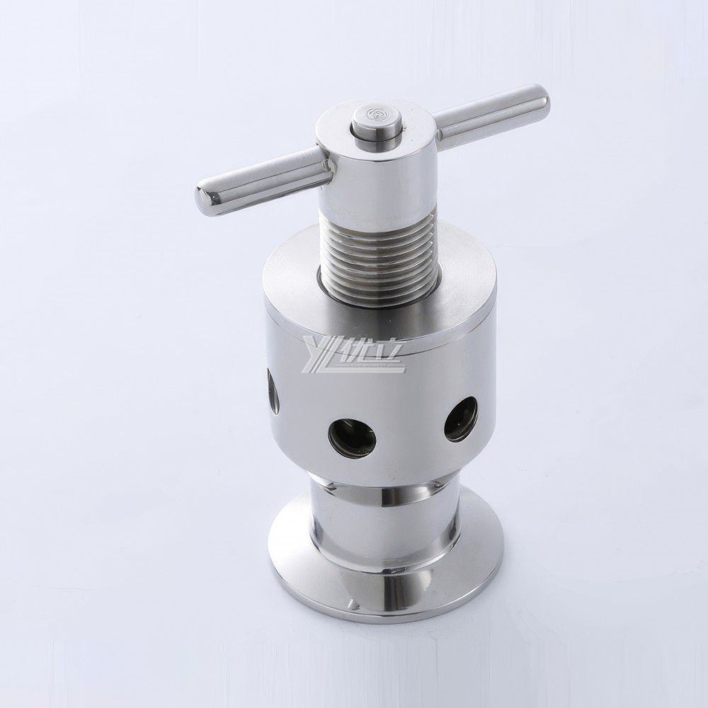 YOULI Hygienic Food Grade Sanitary Stainless Steel 304 316L Tri Clamped T Type Manual Adjustable Exhaust Valve Vent Valve