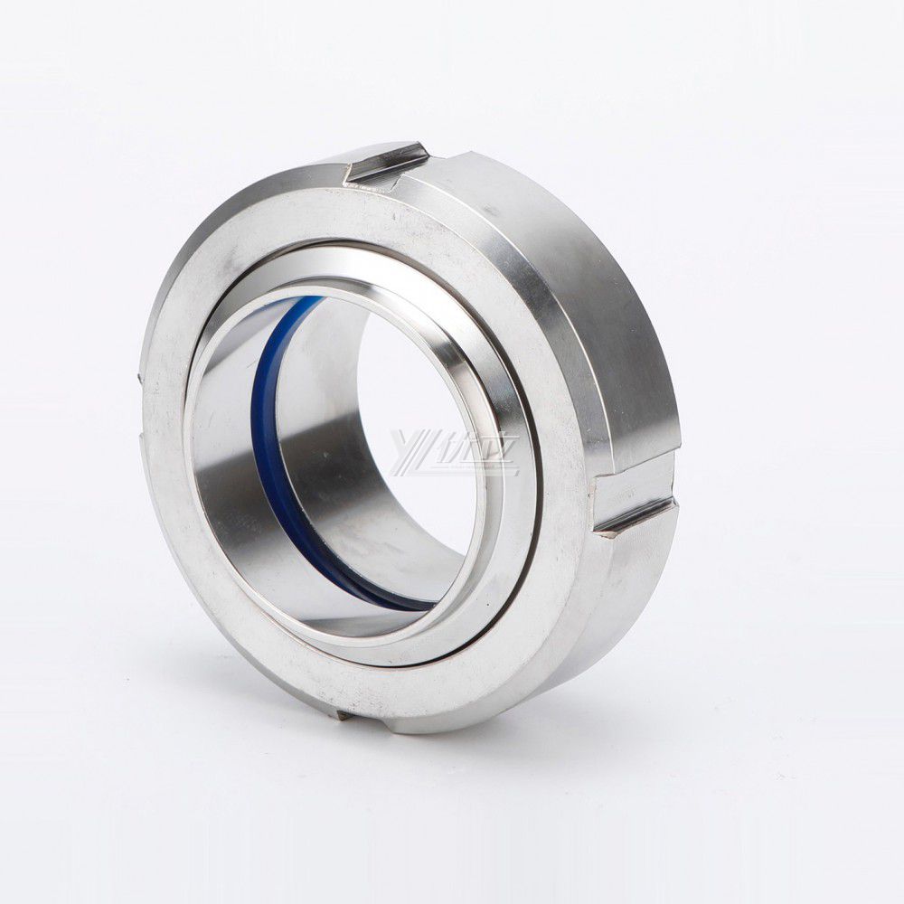 YOULI Hygienic Food Grade Sanitary Stainless Steel 304 SS316L DIN SMS 3A DN25 Round Nut Pipe Fitting 11850 Complete Sets Union