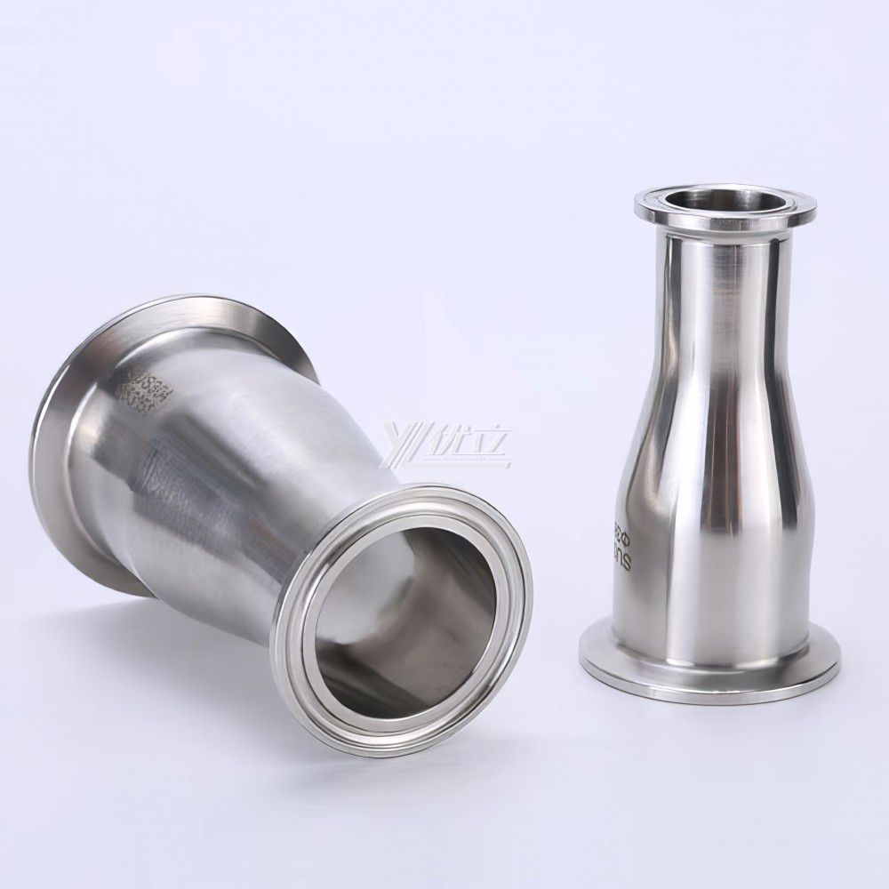 YOULI Hygienic Food Grade Sanitary Stainless Steel 304 SS316L 3A SMS DIN ISO Welded Pipe Fitting Concentric Clamped Reducer