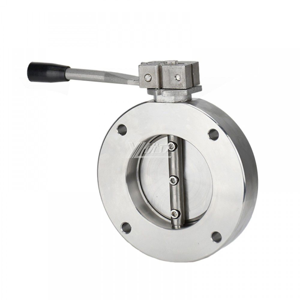 YOULI 304 316 Stainless Steel WCB Manual GI-A Series Type Negative Pressure High Vacuum Butterfly Valve