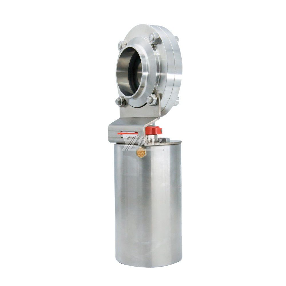 Stainless Steel Sanitary Pneumatic Air Operated Butterfly Valve