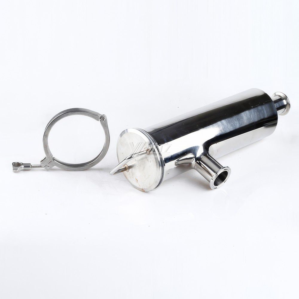 YOULI Hygienic Food Grade SS 304 316L Stainless Steel Milk Beer  Honey Sanitary Angle Type Clamped Strainer  Filter
