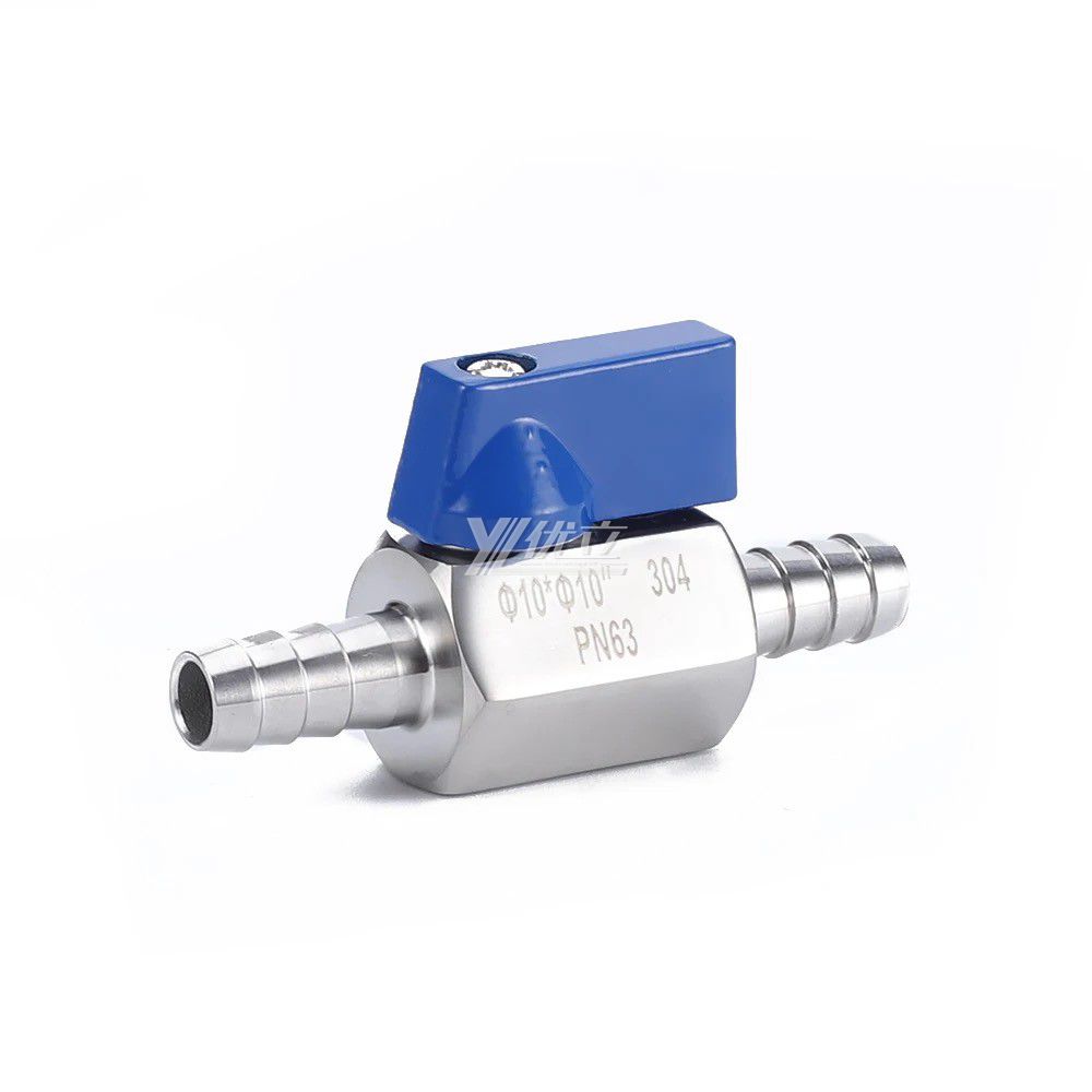 YOULI 1/8" 1/4" NPT BSP 1000WOG PN63 304 316 Stainless Steel Manual Hose Connector Pagoda Mini Ball Valve