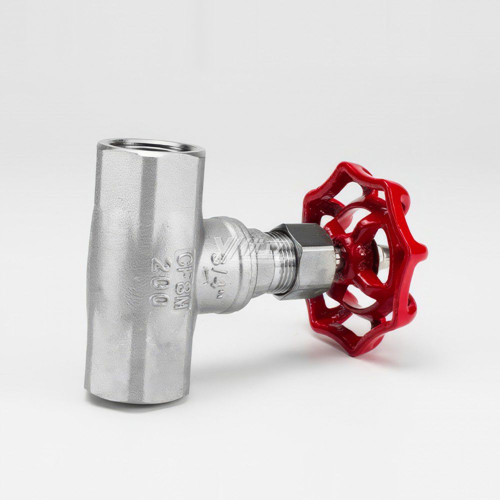 YOULI High Temperature Steam NPT BSP 1.6mpa 200wog 304 316 Stainless Steel WCB Manual Screw Female Threaded Globe Valve