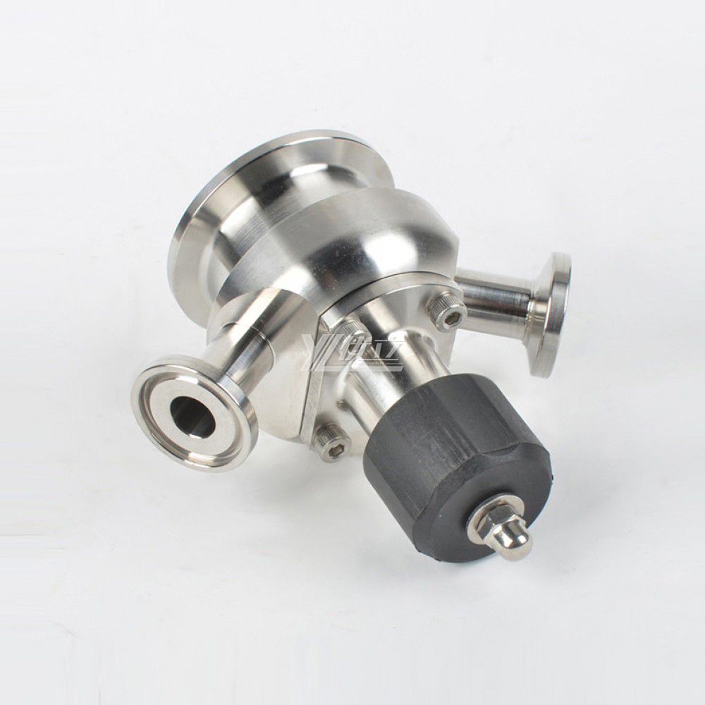 YOULI  Hygienic Food Grade Sanitary Stainless Steel 304 316 Double Clamp Manual Sterile Tri-Clamped Sample Valve