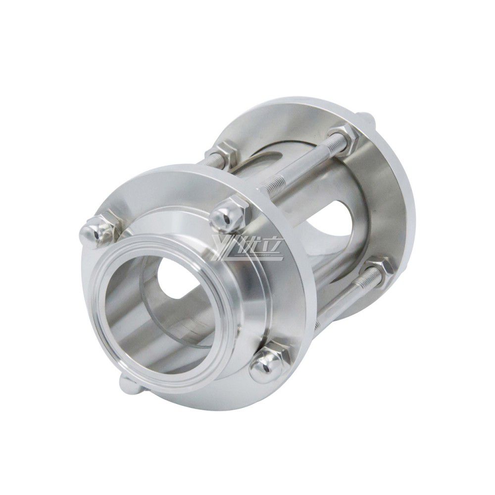 YOULI Best-in-Class Hygienic Food Grade Sanitary Stainless Steel 304 316L Protective Flow Straight Tri Clamped Sight Glass
