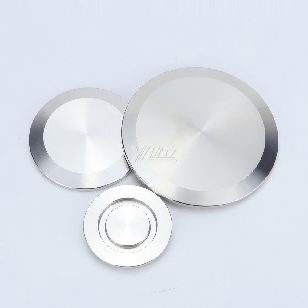 YOULI Hygienic Food Grade Sanitary Stainless Steel 304 SS316L KF25 KF40 KF50 Tri-clamp Pipe Fitting Vacuum Blind Plate